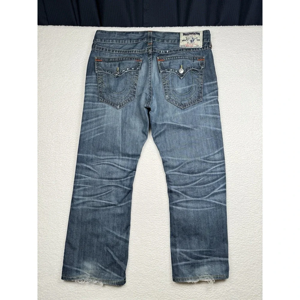 True Religion Bootcut Distressed Jeans - Men's size 38 x 28